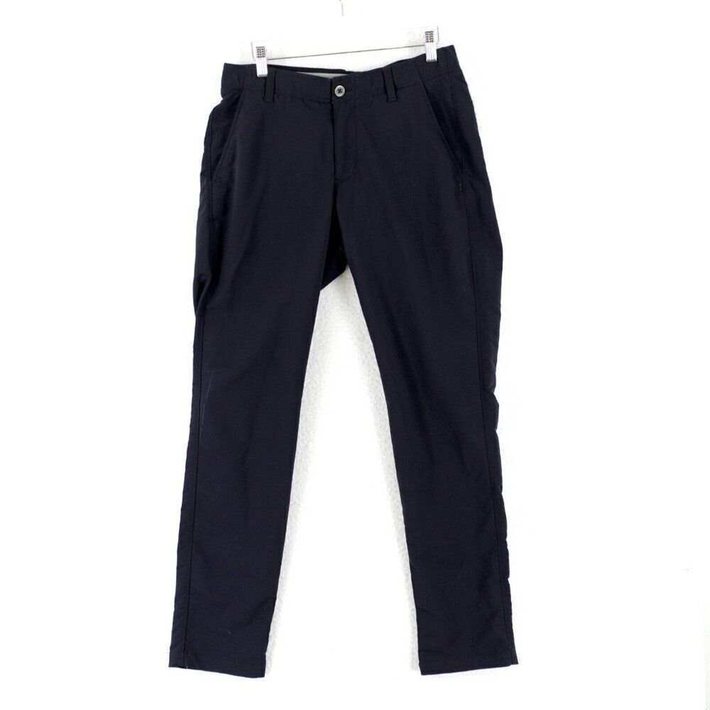 Under Armour Blue Elastic Waist Low Rise Athletic Nylon‎ Polyester Pants 31/31
